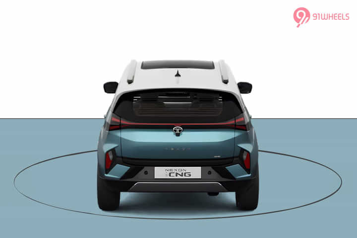 Tata Nexon iCNG Rear View Tata Nexon iCNG Rear View