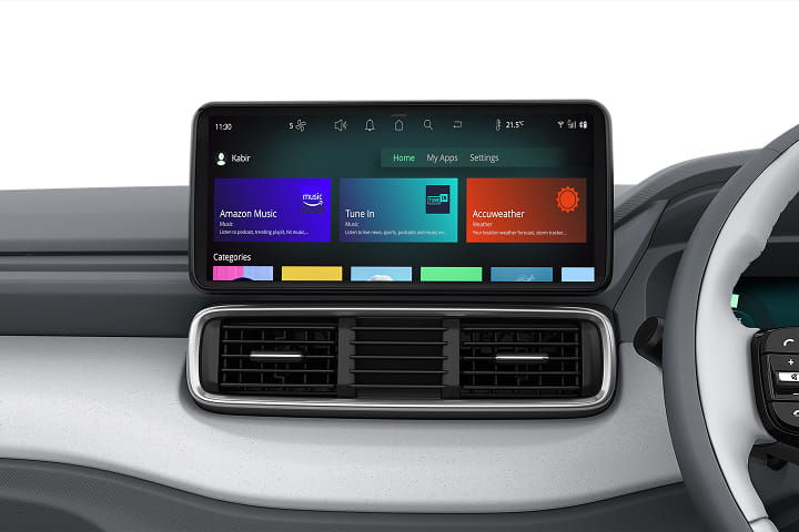 Tata Punch EV Infotainment System