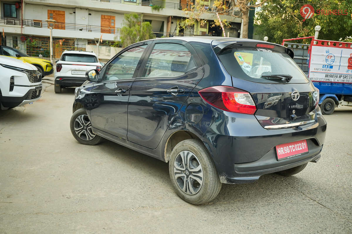 Tata Tiago CNG Left Rear Three Quarter