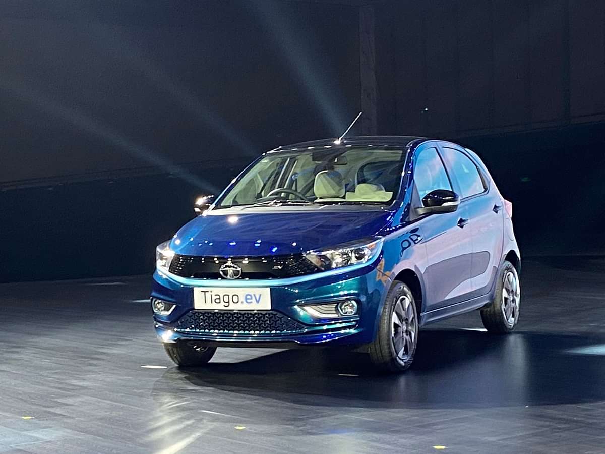 Tata Tiago EV Left Front Three Quarter