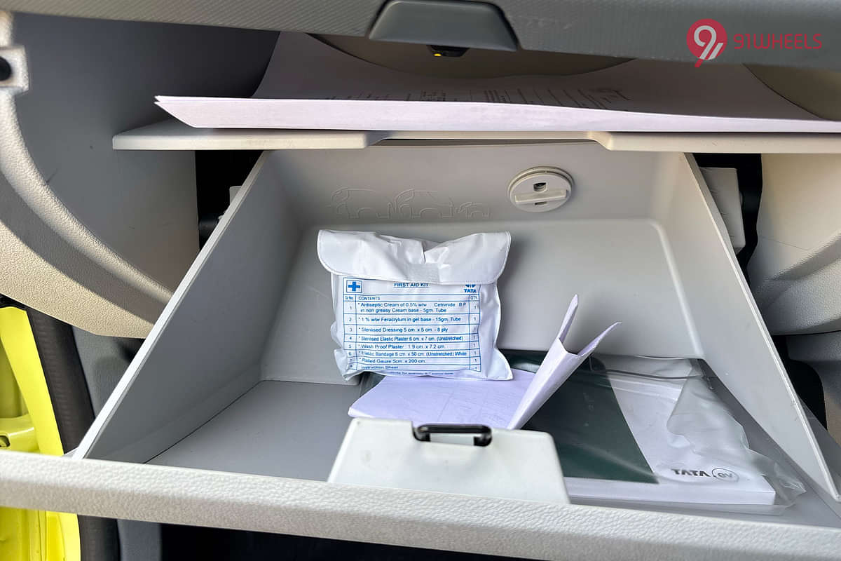 Tata Tiago EV Glove Box