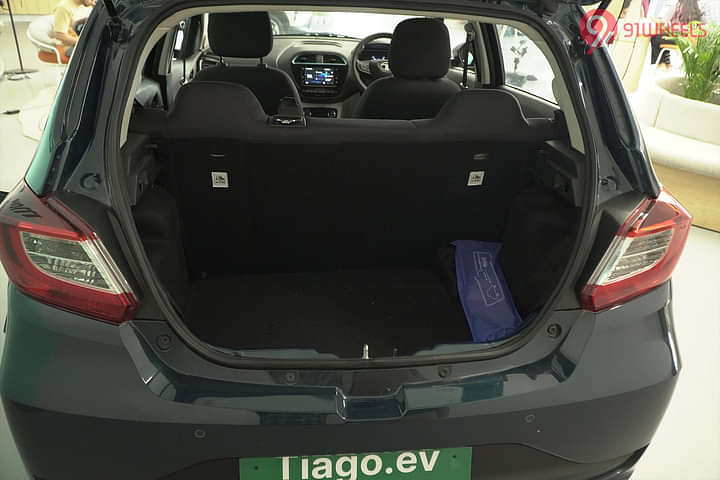 Tata Tiago EV Bootspace Rear Seat Folded