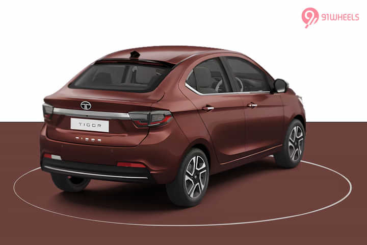 Tata Tigor Right Rear Three Quarter Tata Tigor Right Rear Three Quarter