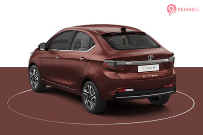 Tata Tigor Left Rear Three Quarter Tata Tigor Left Rear Three Quarter