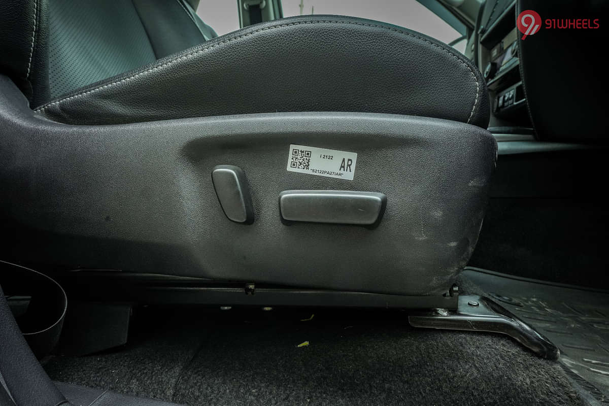 Toyota Fortuner Seat Adjustment for Driver