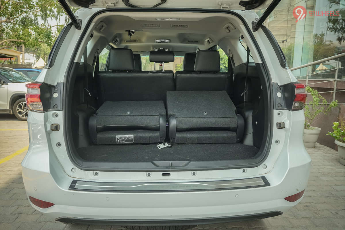 Toyota Fortuner Bootspace Rear Seat Folded