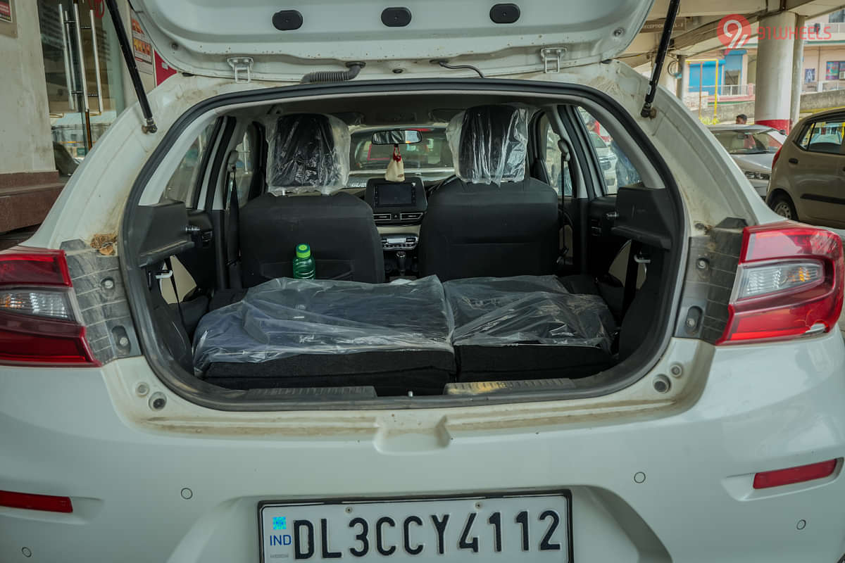 Toyota Glanza Bootspace Rear Seat Folded