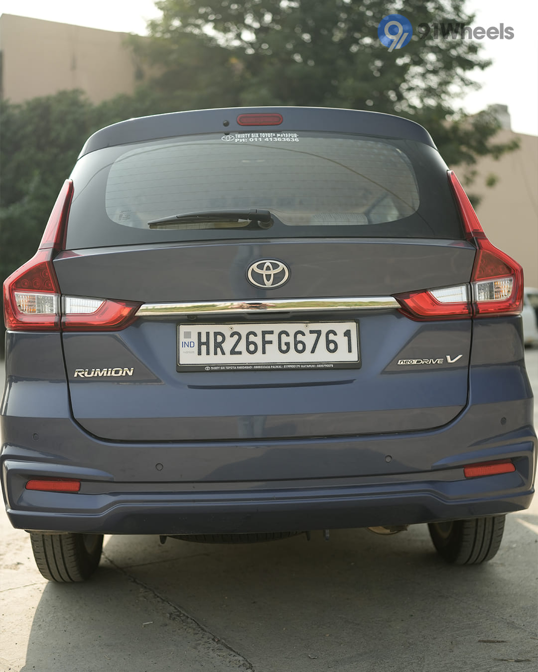 Toyota Rumion Rear View