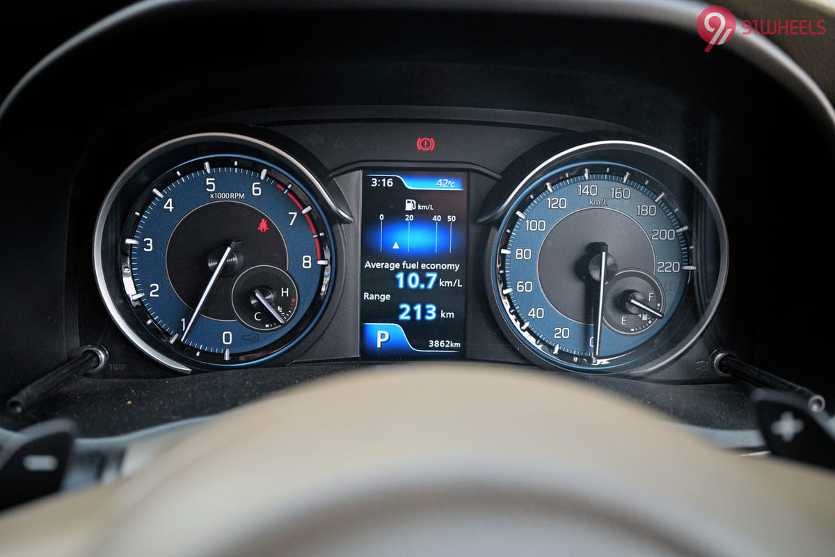 Toyota Rumion Instrument Cluster
