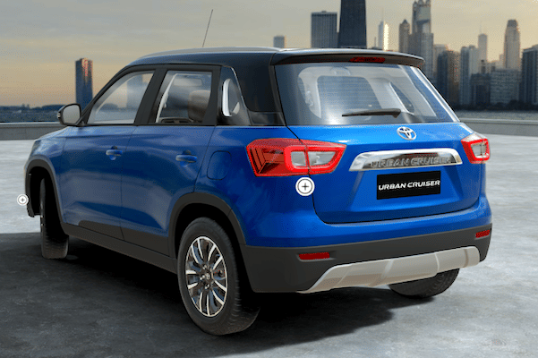 Toyota Urban Cruiser 2020-2022 Rear Profile