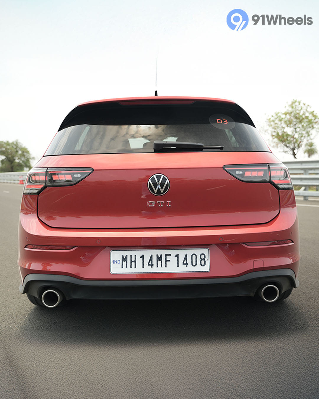 Volkswagen Golf GTI Rear View Volkswagen Golf GTI Rear View