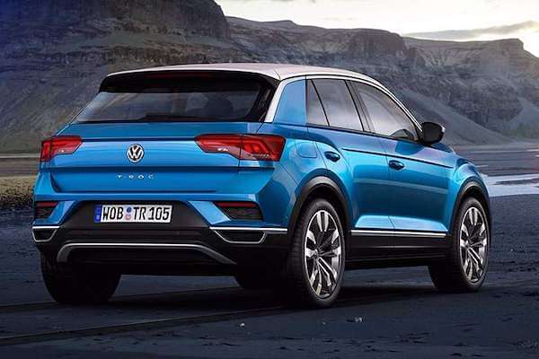 Volkswagen T-Roc 2021-2021 Rear Profile