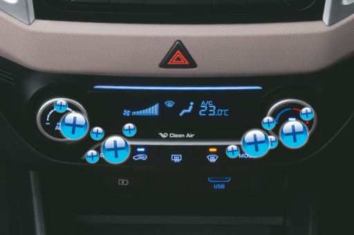 Hyundai Creta 2018-2020 Air-con Controls