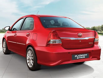 Toyota Etios   2010-2011 Rear Profile