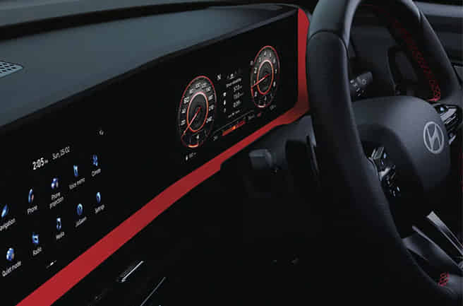 Hyundai Creta N Line 10.25 inch Curved Digital Cluster