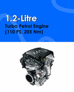 Basalt X 1.2-Litre Turbo Petrol Engine (110 PS, 205 Nm)