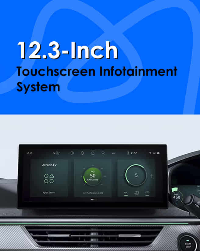 Tata Curvv EV 12.3-Inch Touchscreen Infotainment System