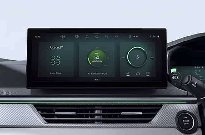 Tata Curvv EV 12.3-Inch Touchscreen Infotainment System