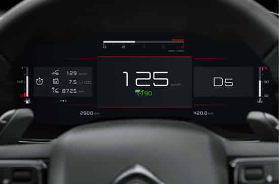 C5 Aircross 12.3 Inch Digital Driver Display