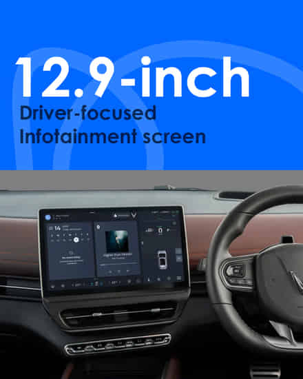 VinFast VF7 12.9-inch driver-focused infotainment screen