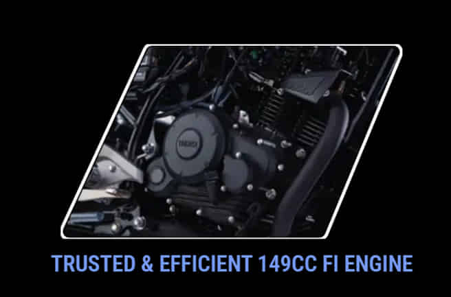Yamaha FZ Blue 149cc fuel-injected engine