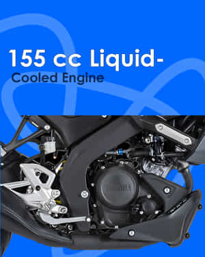 MT 15 V2 155 cc Liquid-Cooled VVA Engine (18.4 PS, 14.1 Nm)