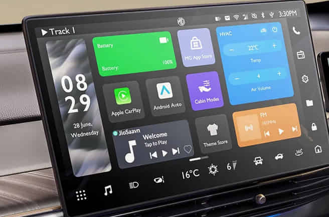 MG Windsor EV 15.6-Inch Touchscreen Infotainment System: