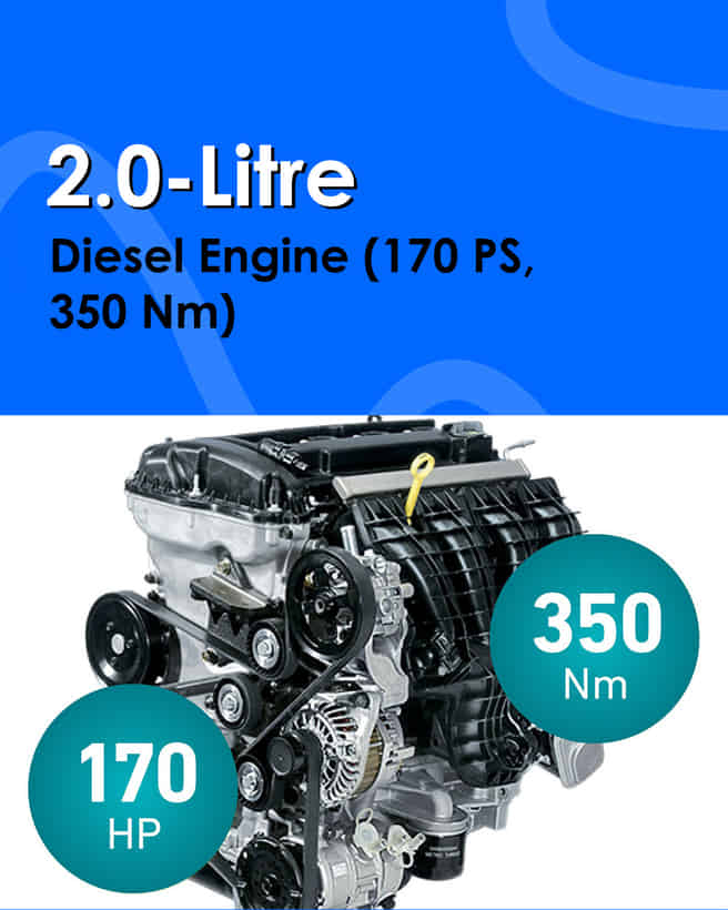 Jeep Compass 2.0-Litre Diesel Engine (170 PS, 350 Nm)