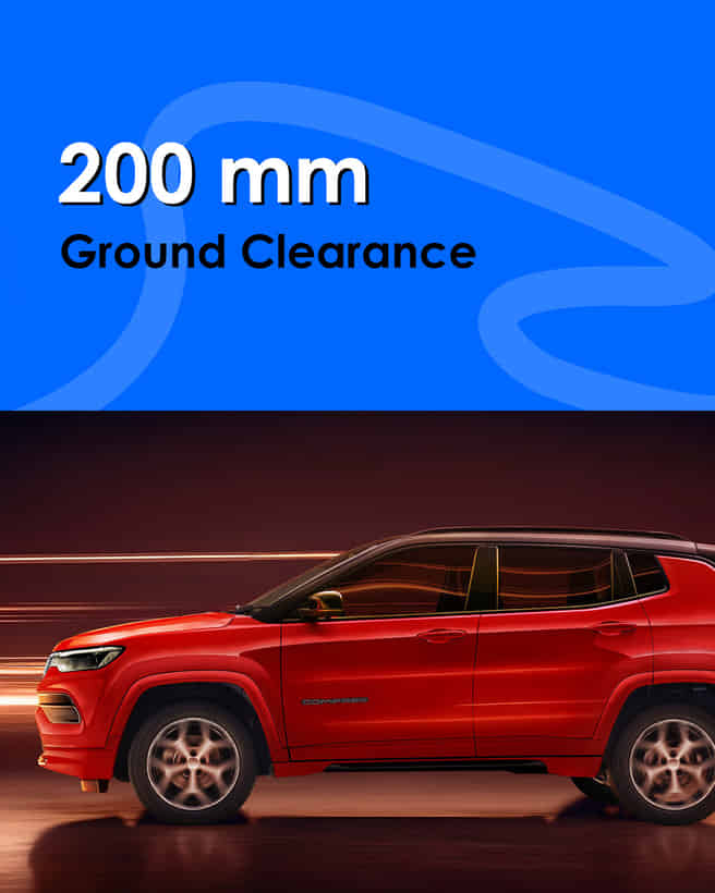 Jeep Compass 200 mm Ground Clearance