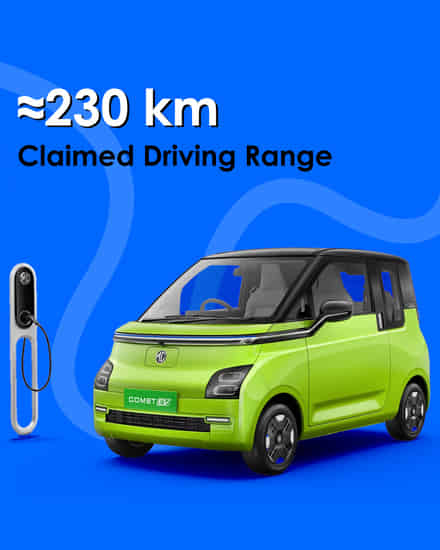 MG Comet EV ?230 km Claimed Driving Range 