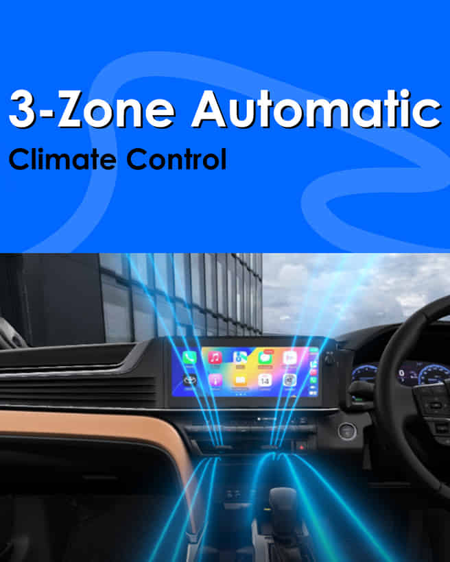 Toyota Camry 3-zone Automatic Climate Control