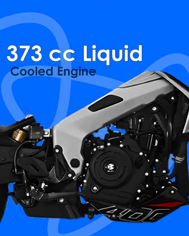 Bajaj Pulsar NS400Z 373 cc Liquid-Cooled Engine 
