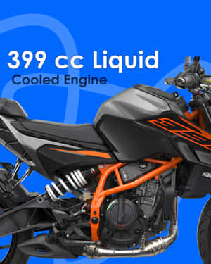 390 Duke 399 cc Liquid-Cooled Engine (46 PS, 39 Nm)