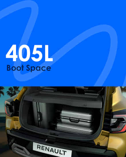 Renault Kiger 405L Boot & 205 mm Ground Clearance