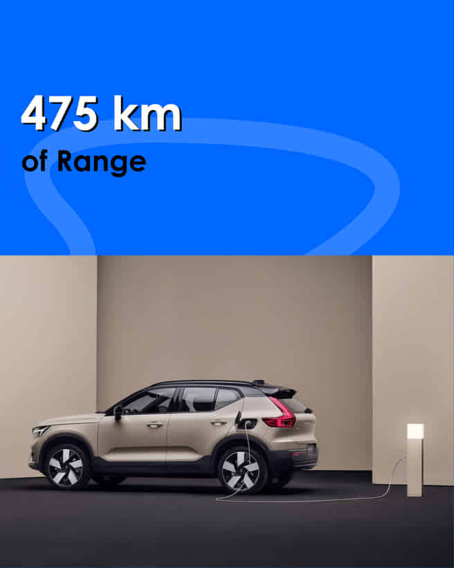 Volvo EX40 475 km of range