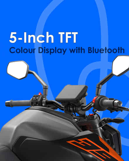 KTM 390 Duke 5-Inch TFT Colour Display with Bluetooth
