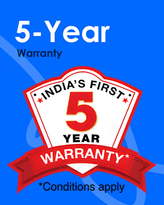 Hero Splendor Plus 5-year warranty 