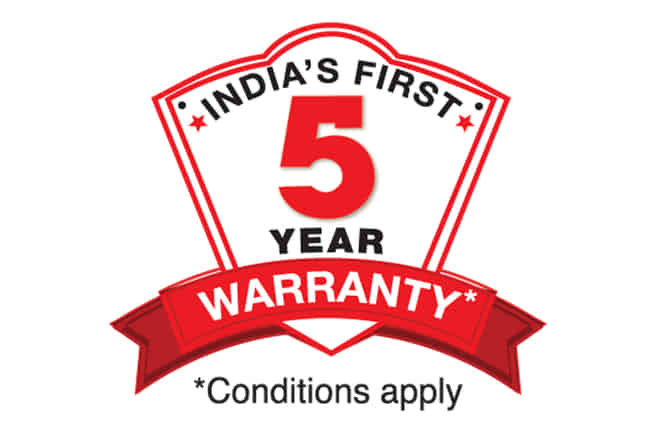 Hero Splendor Plus 5-year warranty 