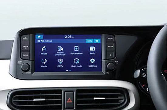 Grand i10 Nios 8-Inch Touchscreen Infotainment System