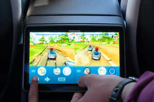 Model Y 8-inch touchscreen and Bluetooth enabled.