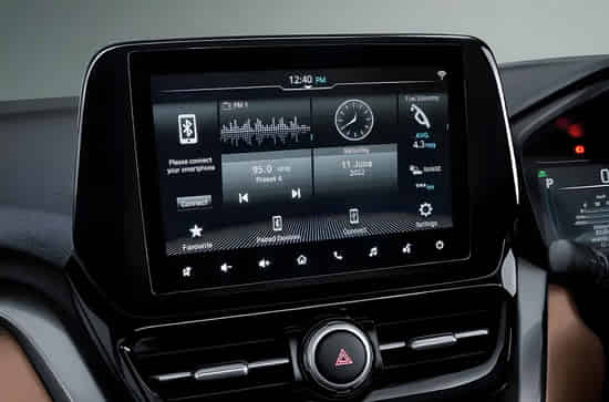 Urban Cruiser HyRyder 9-inch infotainment screen