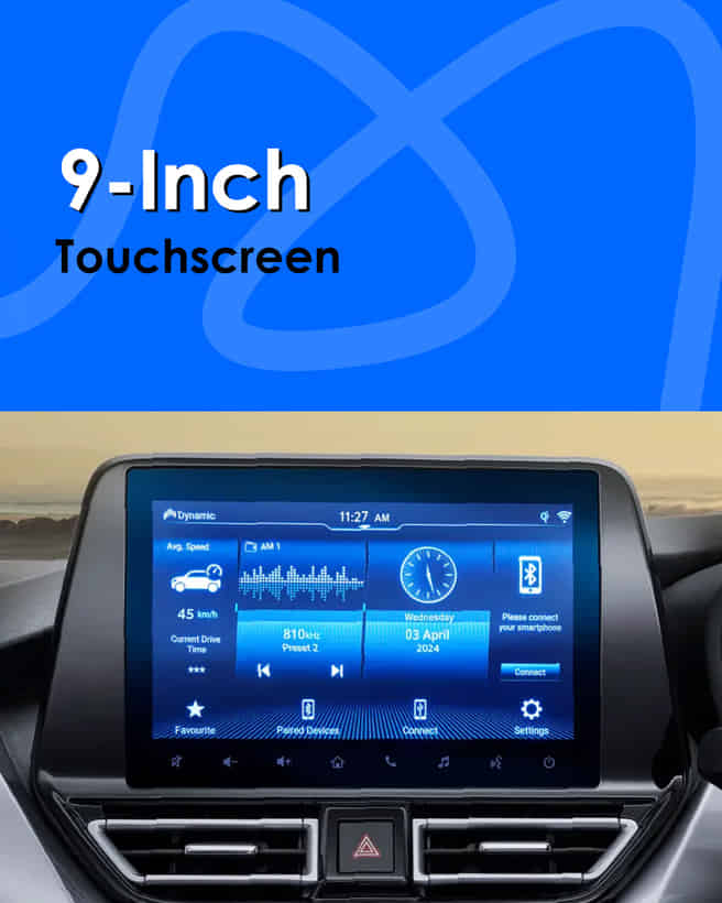 Toyota Taisor 9-inch Touchscreen