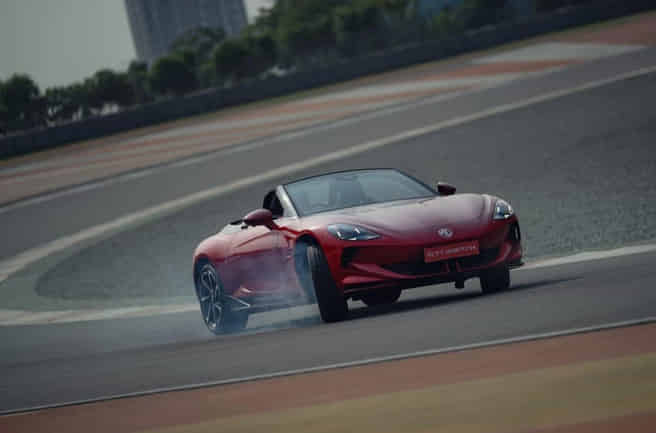 MG Cyberster EV Acceleration