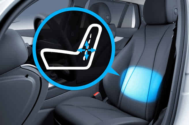 Mercedes-Benz GLA  Adjustable front seats