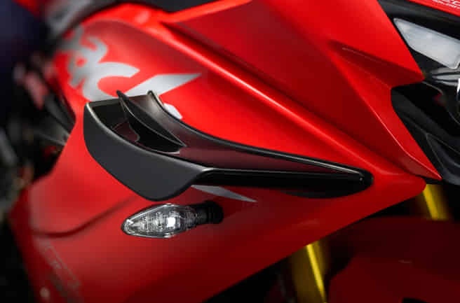 TVS Apache RR 310 Advanced Aerodynamics Winglets 