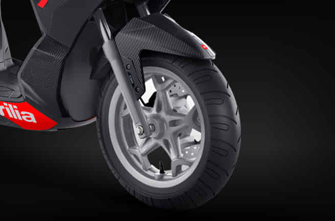 Aprilia SXR 125 Alloy Wheels with Tubeless Tyres