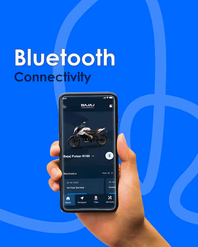 Bajaj Pulsar N160 Bluetooth Connectivity