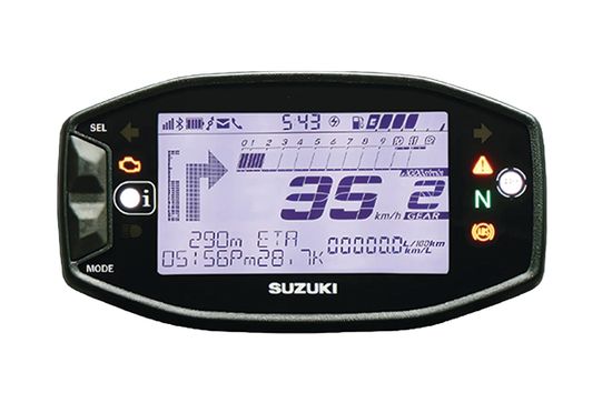 Gixxer SF Bluetooth enabled console