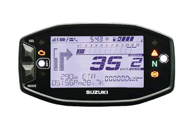 Suzuki Gixxer SF Bluetooth enabled console Suzuki Gixxer SF Bluetooth enabled console