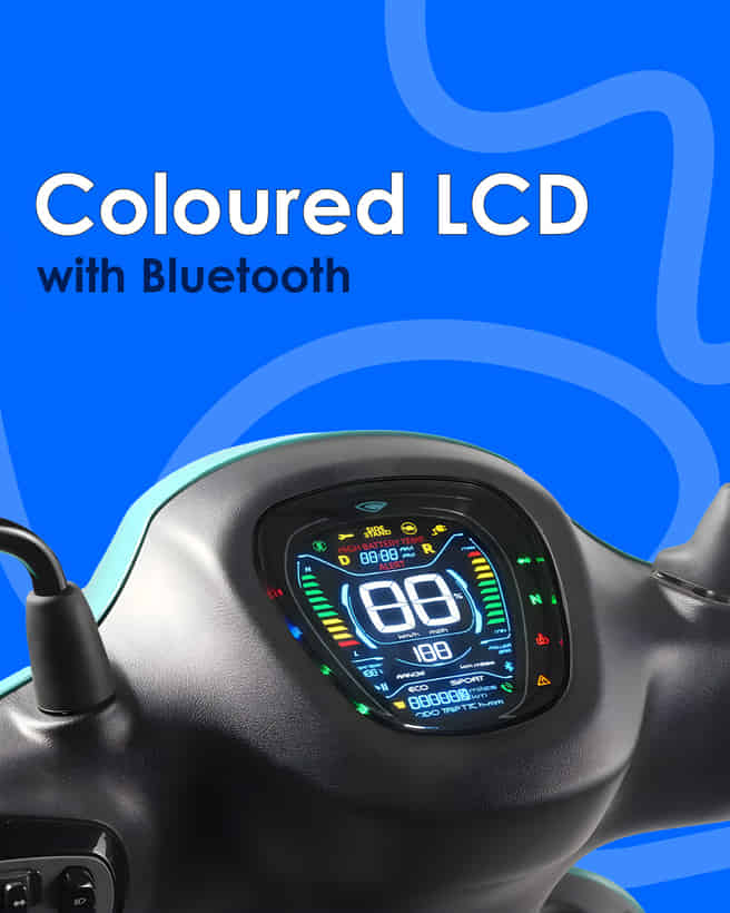 Bajaj Chetak C35 Coloured LCD with Bluetooth